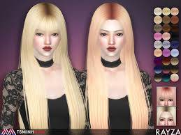The Sims Resource Rayza Hair 56 Set By Tsminhsims Sims 4 Hairs Sims Hair Sims 4 Sims