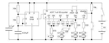 It produce output one by one at the 10 output pins. Electronic Dice 555timer 4017 Counter 5 Steps Instructables