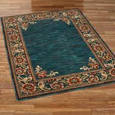 Amazing colors include sage green off white classic jacobean floral wallpaper by seabrook. Florian Border Jacobean Floral Dark Teal Area Rugs