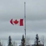 Flag as a sign of mourning. Canadian Flag At Half Mast In Winnipeg Canada Google Maps