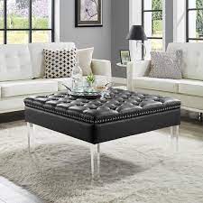 Maybe you would like to learn more about one of these? Vivian Leather Oversized Button Tufted Ottoman Coffee Table Overstock 16535148
