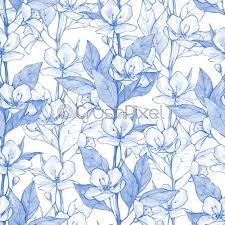 Download 173,343 blue floral pattern seamless stock illustrations, vectors & clipart for free or amazingly low rates! Blue Floral Seamless Pattern Monochrome Watercolor Background Stock Photo Crushpixel