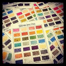 Tim Holtz Distress Spray Stains Color Charts Simple