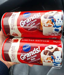Pillsbury, the barrelhead logo, and the doughboy character are trademarks of the pillsbury company, llc, used under license. New Pillsbury Grands Hot Cocoa Rolls Walmart Marshmallow Icing Retro Candy Hot Cocoa