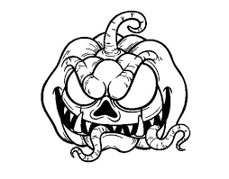 Calabazas De Halloween Para Colorear Terrorificas Scary Art Graffiti Drawing Tattoo Coloring Book