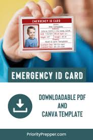 Create id cards for free in minutes. Emergency Id Cards Free Download Priority Prepper