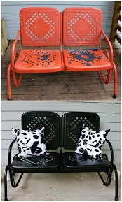 Outdoor Furniture Makeovers That Will Blow You Away One Crazy House Outdoor Furniture Makeover Metal Outdoor Furniture Rustic Outdoor Furniture