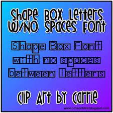 Shape Box Letters No Space Between Letters Font Classroom Word Wall Lettering Fonts Letters