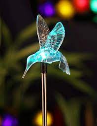 Colored super powered solar hummingbird shape light solar garden. Pin On Lighting Ceiling Fans