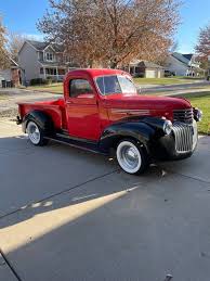 Image result for Red 1946 Truck