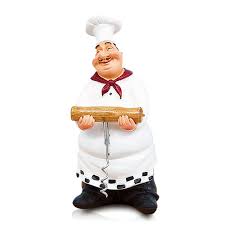 French chef fat chef stained gl cabinet door insert tuscan kitchen decor french chef decor kitchen unique chef set of 2 accents decorating ideas pinterest french chef kitchen decor. Amazon Com Fishmm Resin Decorative Ornaments Kitchen Decor Cook Statue French Chef Figurines With Wine Opener Home Kitchen
