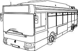 Download or print this amazing coloring page: Coloring Bus Drawing For Kids Novocom Top