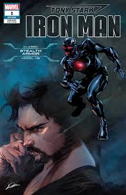 TONY STARK IRON MAN #1 STEALTH ARMOR VARIANT COVER