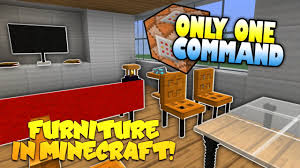 Furniture In Minecraft No Mods Only One Command Block Minecraft Furniture Mod Redstone Minecraft Furniture Easy Minecraft Houses Furniture