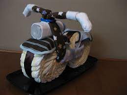 Diaper Motorcycle Baby Shower Gift Boy Baby Shower Centerpiece Recuerdos De Baby Shower Regalos Para Bebe Regalo Baby Shower
