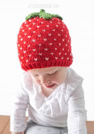 Added to 100+ free baby hat crochet patterns and 100+ free baby booties crochet patterns. Fair Isle Sweet Strawberry Hat Knitting Pattern Little Red Window