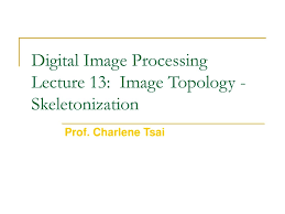 Digital Image Processing Lecture 13 Image Topology Skeletonization Ppt Download