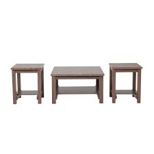 You won't be running the risk that your tables will clash with each other, and having tables that come as part of a matched set may increase. Sonia Coffee And End Table Set Walnut