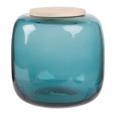 Blue Grey Tinted Glass Vase With Lid H16 Maisons Du Monde Teinte De Bleu Vase Verre Mobilier De Salon