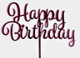 Letters stand approx 20cm high. Gobake Happy Birthday Cake Topper Pink