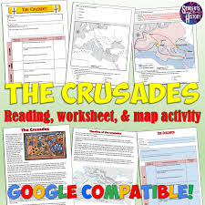 Crusades Activity For World History Includes Reading Map Activity Worksheet Google Doc And Mor Map Activities World History Teaching High School Activities