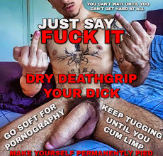 Since you cant get hard for real partners, you might as well go limp for  pornography. It doesnt matter how soft you are, pornos keep stroking you.