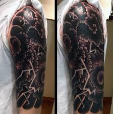 Awesome lightning and cloud tattoo designs. Big Black And White Cartoon Like Lightning Clouds Tattoo Tattooimages Biz