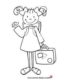 Dibujos Para Colorear Maestra De Infantil Y Primaria Dibujos De Ninos Y Ninas Para Colorear Dibujos Para Ninos Diseno De Dibujos Animados Ninos