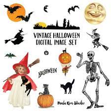 Download vintage halloween stock vectors. Vintage Halloween Clipart By Paula Kim Studio Teachers Pay Teachers