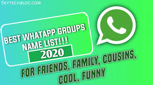 Whatsapp Group Names List 2021 For Friends Family Etc 5555 Names The song has also earned the distinction of making it to youtube's list of popular songs at number 4 in january this year. whatsapp group names list 2021 for