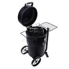 The unique airflow control system and sealed lid allows for precise temperature management, meaning you'll get a good smoke every time. Buy Oklahoma Joe S Bronco Charcoal Barrel Drum Smoker Black Online In Poland 367135589