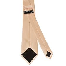 TIES R US Plain Nude Satin Classic Men's Tie and Pocket Square Set  Wedding Tie | eBay