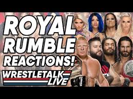The event featured two first time royal rumble winners, some broken records and some shocking. Wwe Royal Rumble 2020 Live Reactions Wrestletalk Live Youtube
