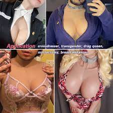 Silicone Breastplate With Zipper Breast Form Boobs C-G Cup for Crossdresser  | eBay