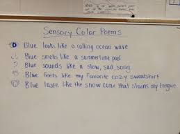 Sensory Color Poems Color Poem Classroom Writing Poems
