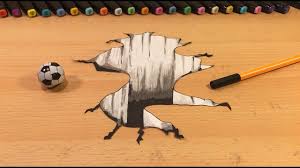 3d Zeichnen Lernen Fur Anfanger Leicht 3d Loch How To Draw 3d Creation Ilussion Youtube