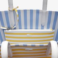 Get your standard 14pt postcard printing done wholesale. Women S Anna Reversible Striped Coated Canvas Tote Bag Lacoste