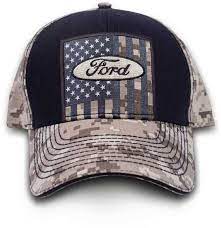 Buckwear Fmc Usa Tan Digi Ford Logo And American Flag Hat In 2021 Womens Trucker Hat Ford Logo Baseball Cap