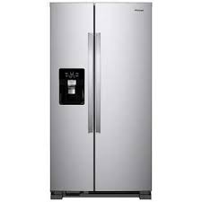 It has more of a modern look, like frosted glass. Whirlpool 21 Cu Ft Side By Side Refrigerator With Exterior Ice And Water Dispenser