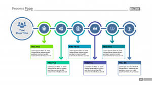 six steps process chart slide template business data