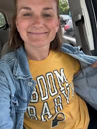 🏀 Our team had a fun day dressing up in their blue and gold! We'll all be  cheering loud for the Pacers tonight for game 5 of the Eastern Conference  Finals! Let's