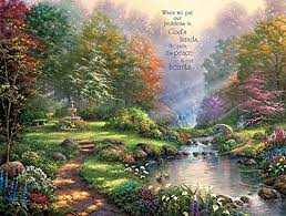 Thomas kinkade studios captures the timeless magic of classic disney stories and their captivating characters through the style of narrative panoramas. Thomas Kinkade Puzzles A Must Have For Fans Of The Painter Of Light