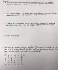 Solved Questions 1 Why Are Double Dose Homozygous Cel