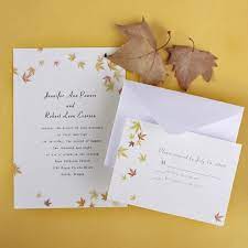 Invitations Fall Wedding Cards Wedding Themes Fall Cheap Wedding Invitations