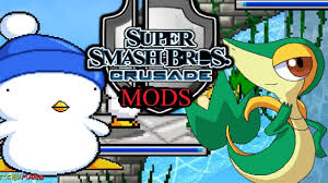 I lost, attempted to fight again in a rematch, and the screen just went blank! Super Smash Bros Crusade Mods Snivy New Voice Hebereke Mod Wip Mod Test By Pichu Mario
