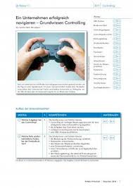 Grundwissen Controlling Ein Unternehmen Erfolgreich Navigieren Wissen Unterrichtseinheiten Unternehmungen