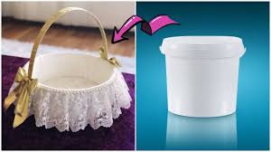 Bebek Sekeri Sepeti Yapimi Geri Donusum Making Baby Shower Basket Sepetler Bebek Sekerleri Bebek