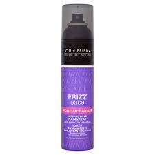 This styling spray for curly hair hydrates and defines waves and ringlets while taming frizz. John Frieda Frizz Ease Moisture Barrier Hair Spray 250ml Tesco Groceries