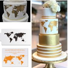 Designer küchen next 125 imm cologne 2015 :: Welt Karte Design Kuchen Schablone Kunststoff Kuchen Grenze Schablonen Diy Zeichnung Spitze Vorlage Kuchen Form Kuchen Dekorieren Werkzeug Backformen Cake Molds Aliexpress
