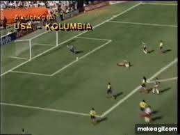 Andrés escobar would be colombia's captain at the 1994 world cup. Andres Escobar Own Goal World Cup 1994 Usa Colombia On Make A Gif